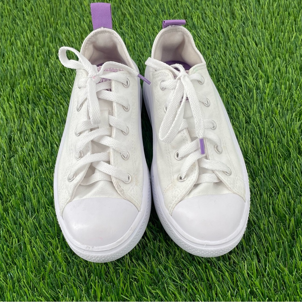 CONVERSE Chuck Taylor All Star Move White Lace Up Platform Athletic Sneaker Shoe - Picture 3 of 7